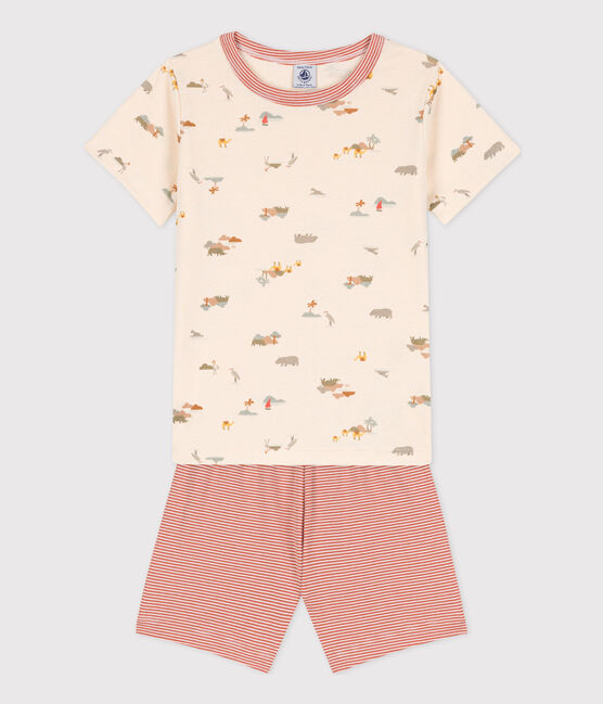 Pyjacourt animaux en coton enfant blanc AVALANCHE/ MULTICO
