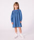 Kinderjurk met lange mouwen in denim