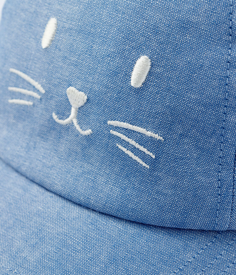 Casquette en denim b&eacute;b&eacute; fille / b&eacute;b&eacute; gar&ccedil;on bleu