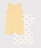 Lot de 2 combinaisons courtes en coton bébé variante 1