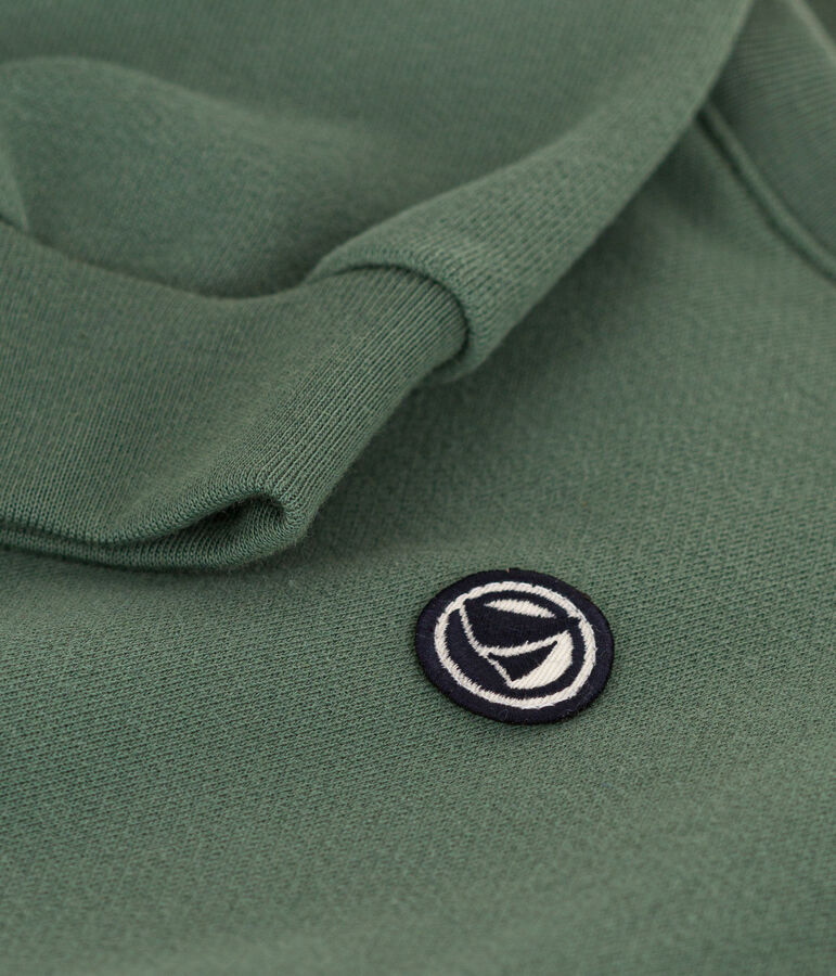 Sweatshirt en molleton enfant gar&ccedil;on vert
