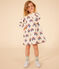 Meisjesjurk met lange mouwen in fleece met print AVALANCHE+INCOGNITO/ MULTICO