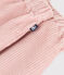 Pantalon en velours bébé rose SALINE
