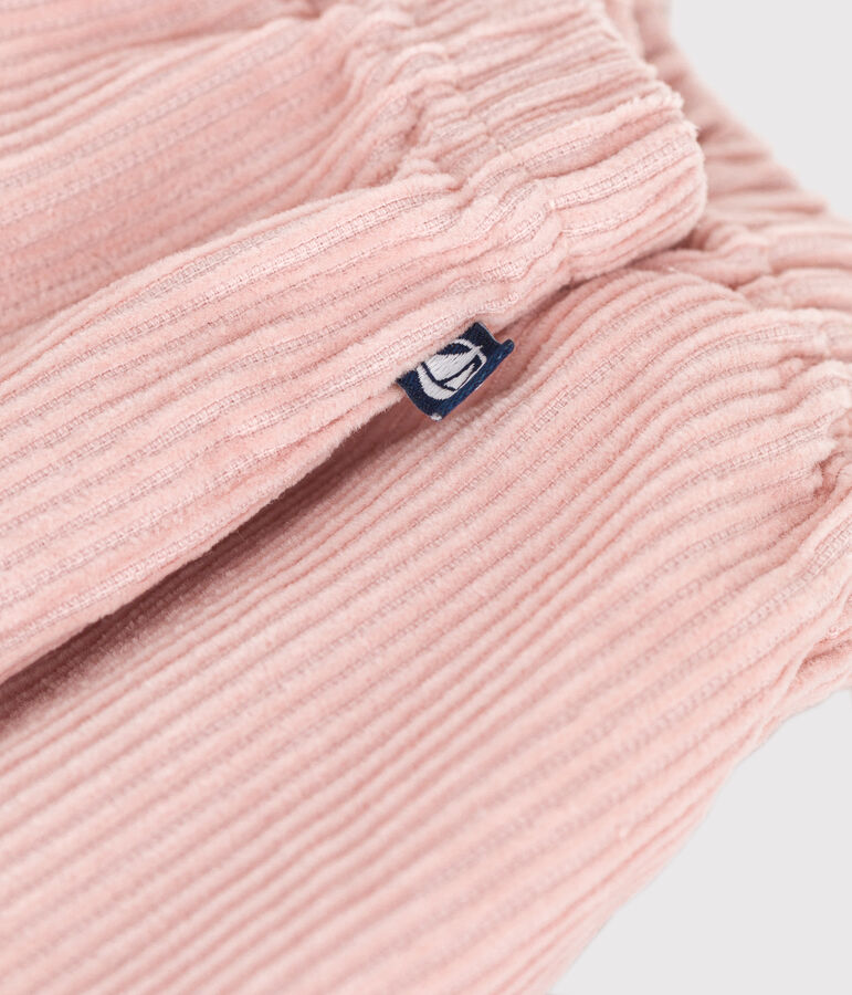 Fluwelen broek voor baby's roze