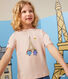Katoenen T-shirt met Monsieur Madame-motief voor kinderen