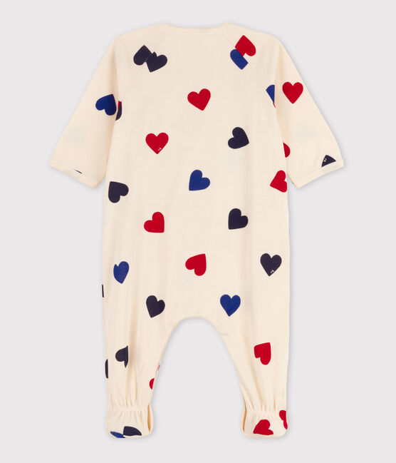 Katoenen babypyjama met bloemenprint wit AVALANCHE/ MULTICO