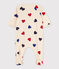 Katoenen babypyjama met bloemenprint wit AVALANCHE/ MULTICO