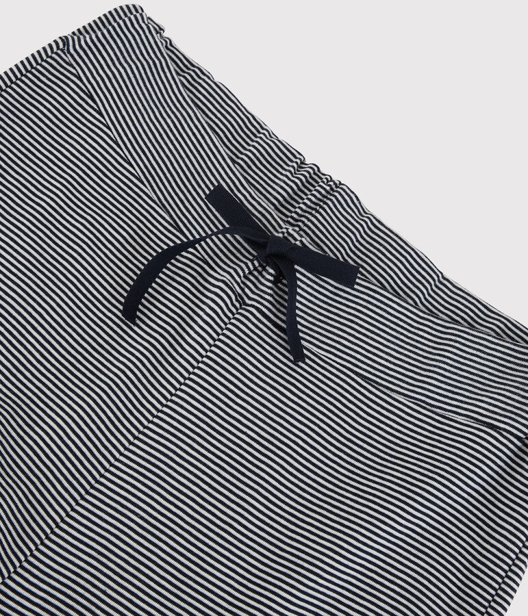 Pantalon en coton BIO Femme bleu SMOKING/blanc MARSHMALLOW