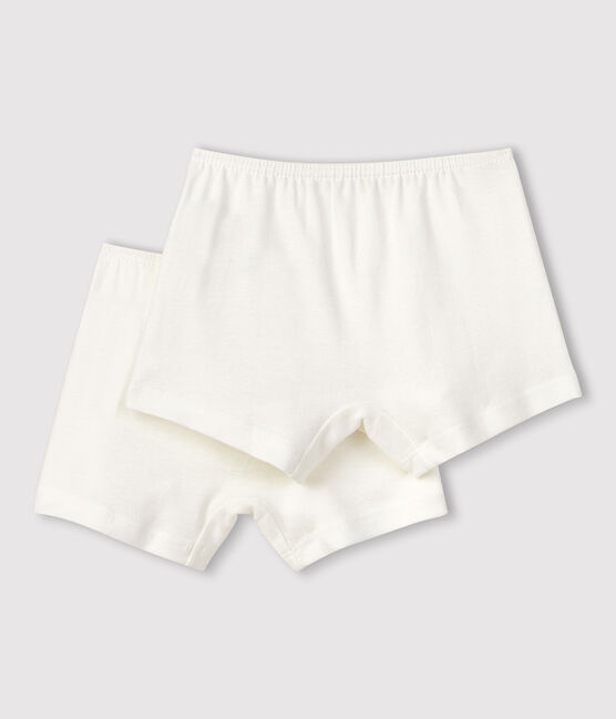 Set met 2 witte shorties voor meisjes variante 1