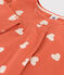 Pyjama cœur femme en coton BRANDY/ AVALANCHE