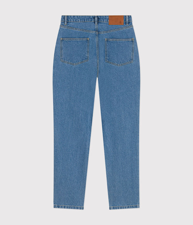 Rechte spijkerbroek voor dames blauw