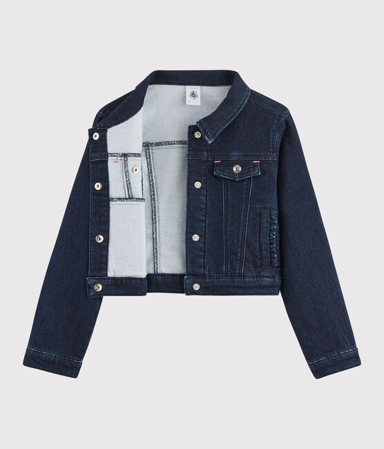 Denim jasje meisjes kinderen blauw DENIM BLEU FONCE