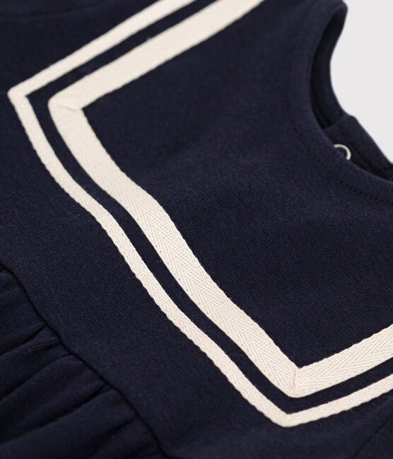 Babyjurkje van biologisch katoen in marinestijl  blauw SMOKING