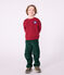 Sweatshirt enfant en coton uni AMARANTE
