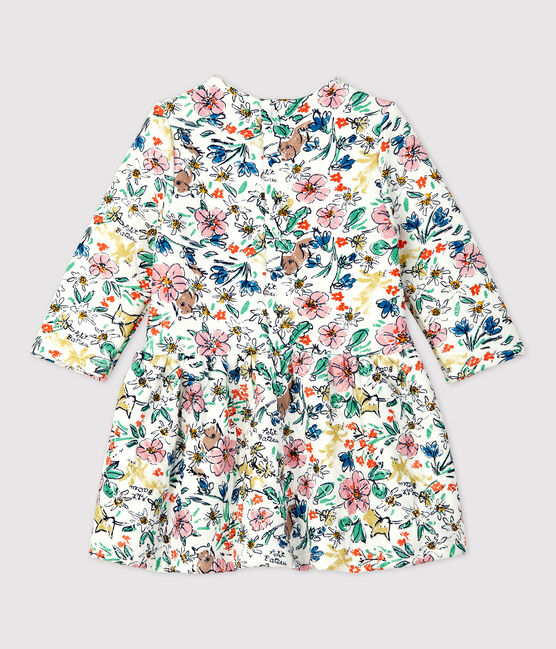 Gewatteerde jurk baby. wit MARSHMALLOW/wit MULTICO