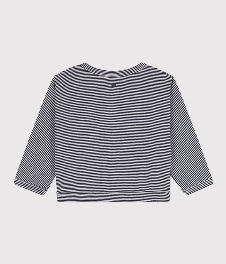 Katoenen babycardigan blauw SMOKING/wit MARSHMALLOW