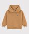 Sweatshirt van sherpa voor kinderen LATTE
