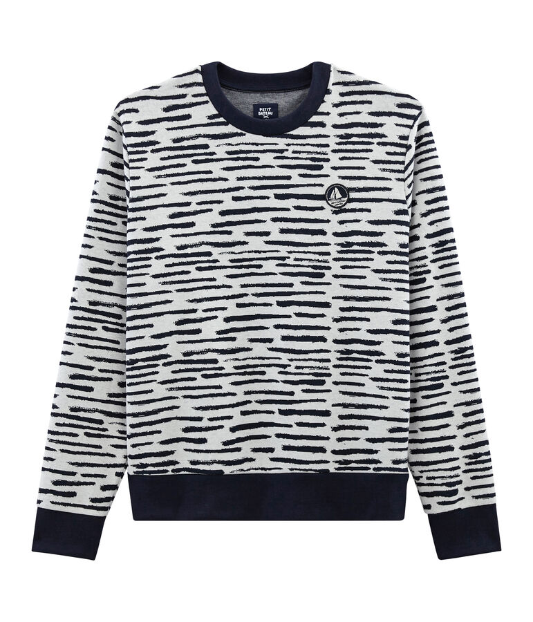 Sweatshirt in samenwerking met Jean Jullien wit MARSHMALLOW/ DASH CN