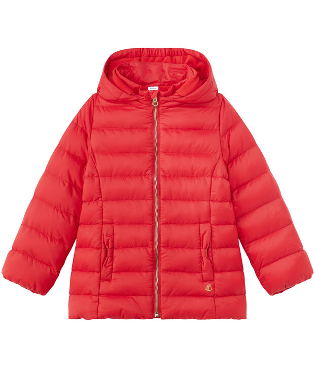 Meisjesdonsjas met kap rood