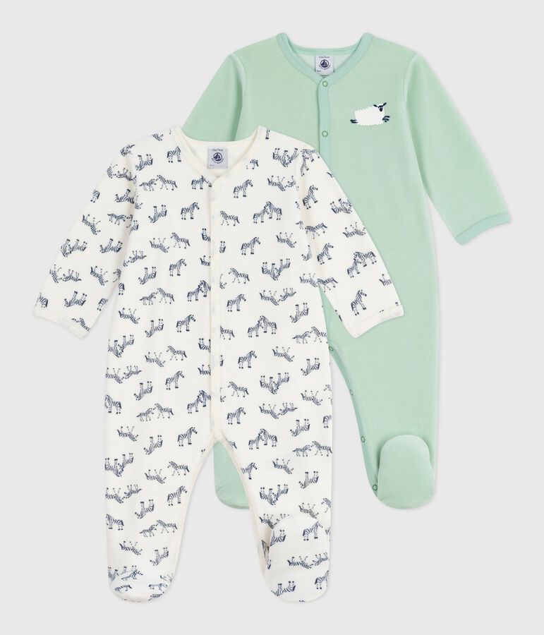 Lot de pyjamas b&eacute;b&eacute; en coton imprim&eacute; variante 1