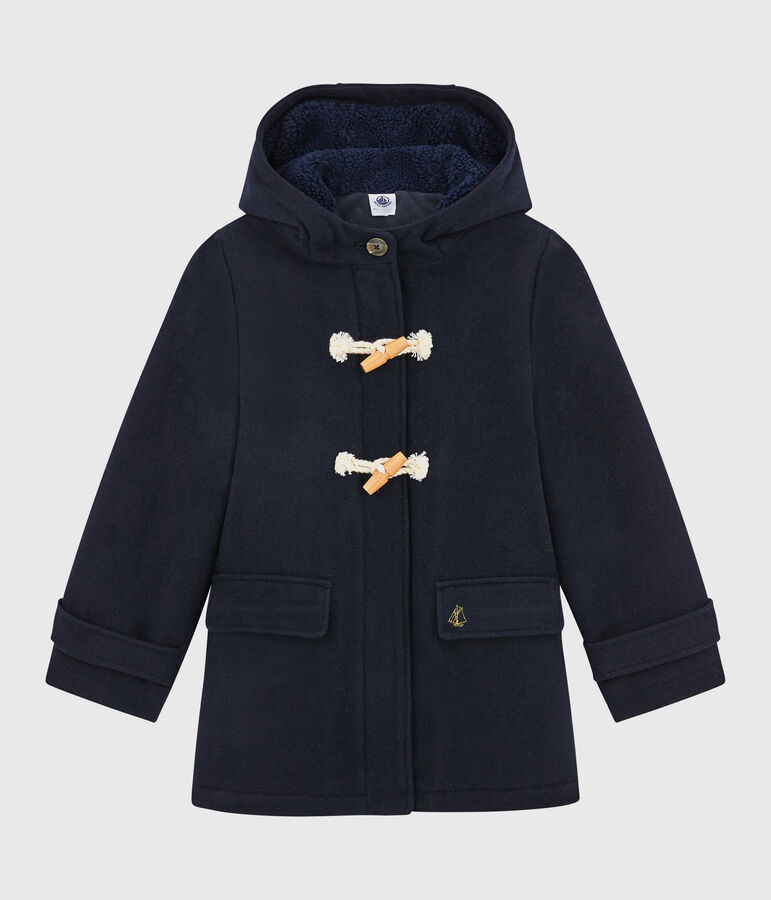 Duffelcoat voor meisjes blauw