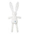 Doudou lapin bébé mixte imprimé blanc LAIT/blanc MULTICO