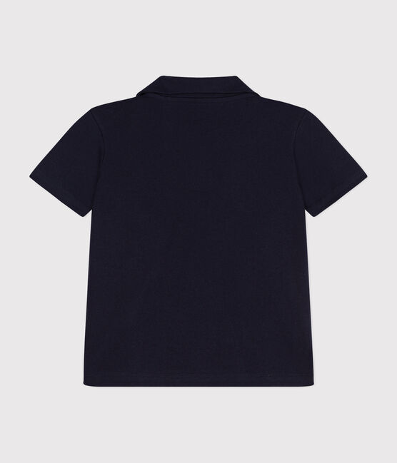 Polo manches courtes en coton enfant garçon bleu SMOKING