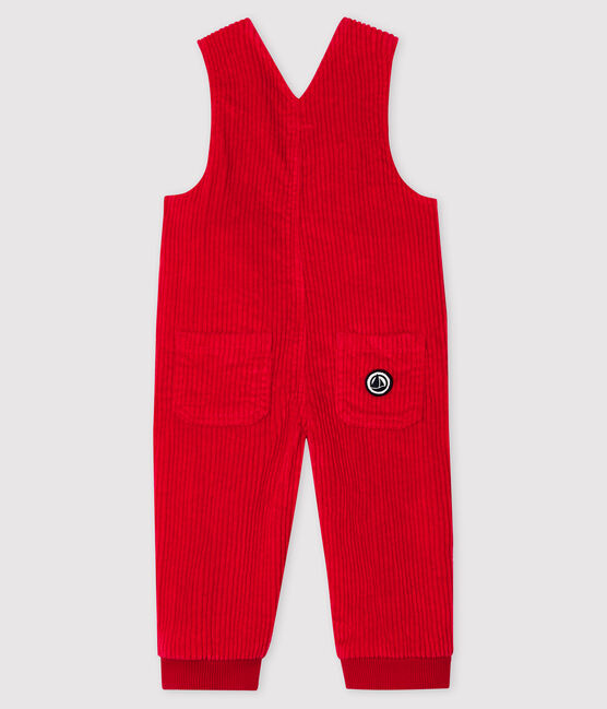 Lange salopette babyjongen rood TERKUIT