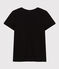 LE DROIT, katoenen T-shirt voor dames met ronde hals zwart BLACK