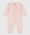 Pyjama bébé sans pieds imprimé en coton SALINE/ MARSHMALLOW
