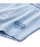 Jongensboxershort met milleraies-strepen blauw ALASKA/wit ECUME