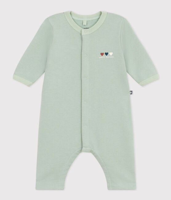 Combinaison longue en molleton bébé vert HERBIER