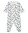 Dors bien bébé fille en velours blanc MARSHMALLOW/blanc MULTICO