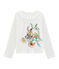 T-shirt meisjes wit MARSHMALLOW