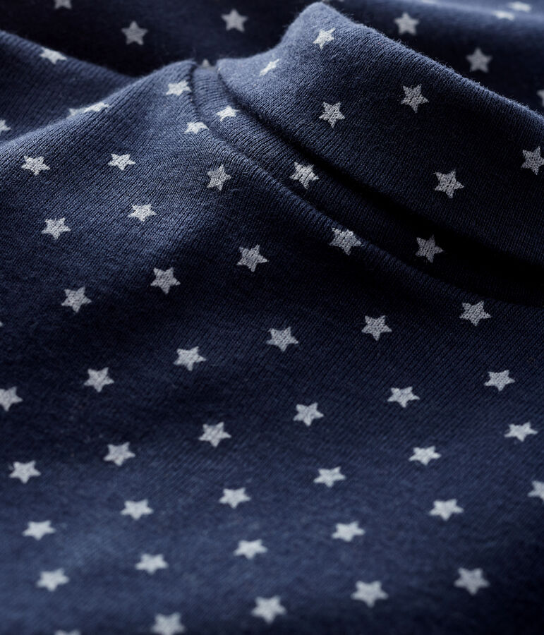 Rompertje lange mouwen babyjongen blauw/wit