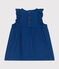 Mouwloos babyjurkje van katoen/lyocell blauw INCOGNITO