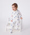 Katoenen babypyjama met gestreepte hartjesprint wit MARSHMALLOW/wit MULTICO