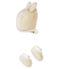 Uniseks muts en slofjes wit MARSHMALLOW