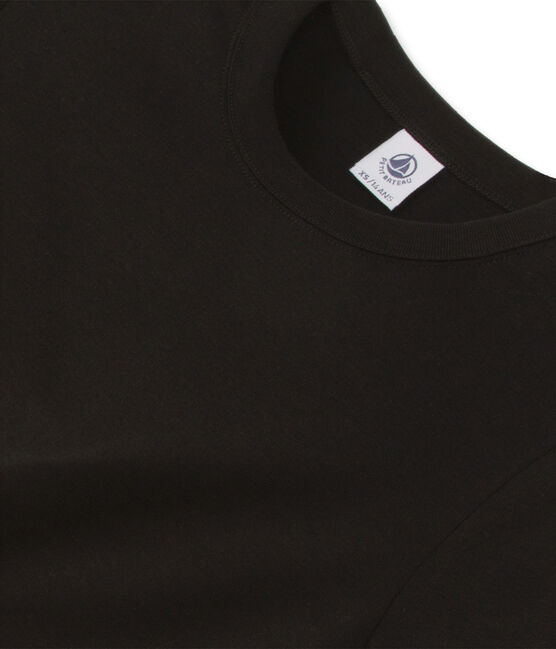 Iconisch T-shirt met korte mouwen voor vrouwen zwart NOIR