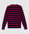 Dames marine pull van katoen blauw SMOKING/rood TERKUIT