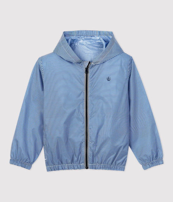 Windstopper van gerecycleerd polyester voor jongens blauw SURF/wit MARSHMALLOW