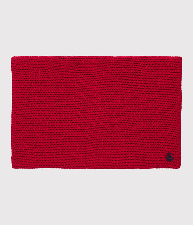 Snood enfant gar&ccedil;on-fille rouge TERKUIT