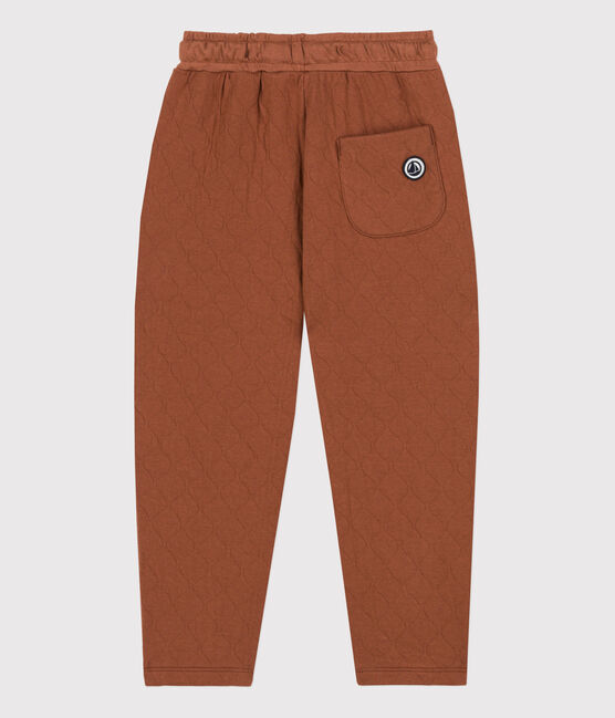 Pantalon en tubique matelassé enfant fille / garçon marron CINA