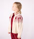 Cardigan van jacquard uit wol en katoen met motief voor kinderen