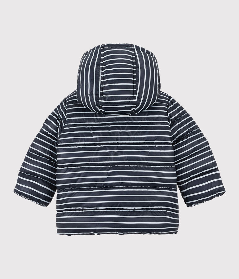 Doudoune matelass&eacute;e b&eacute;b&eacute; bleu SMOKING/blanc MARSHMALLOW