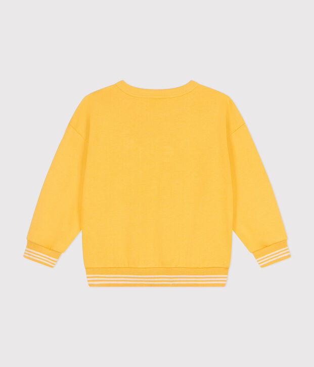 Fleece sweatshirt voor jongens/meisjes geel