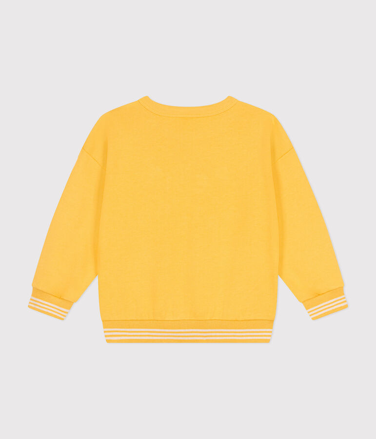 Sweatshirt en molleton enfant fille / gar&ccedil;on jaune