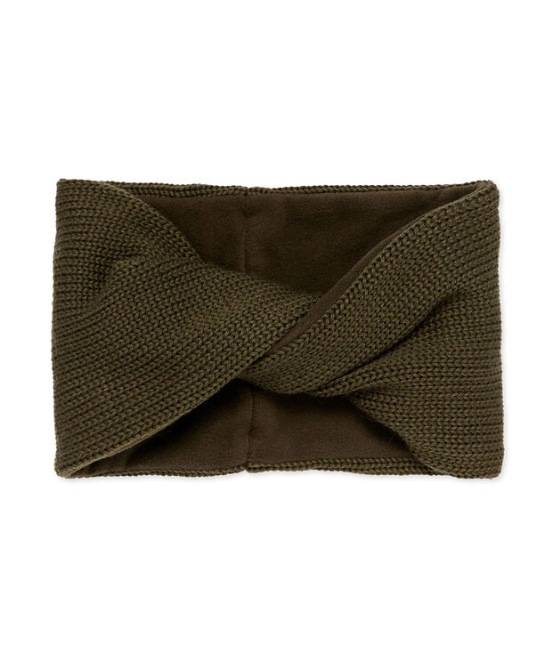 Snood enfant en tricot doubl&eacute; vert
