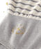 Damesbody met lange mouwen. Petit bateau x Marie-Agnès Gillot beige COQUILLE/grijs SUBWAY