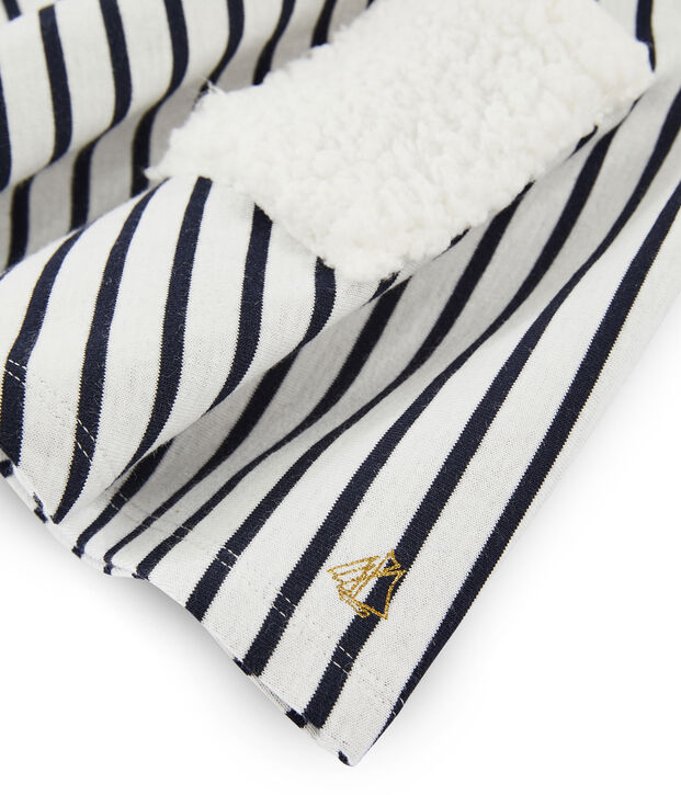 Jupe enfant fille blanc/bleu